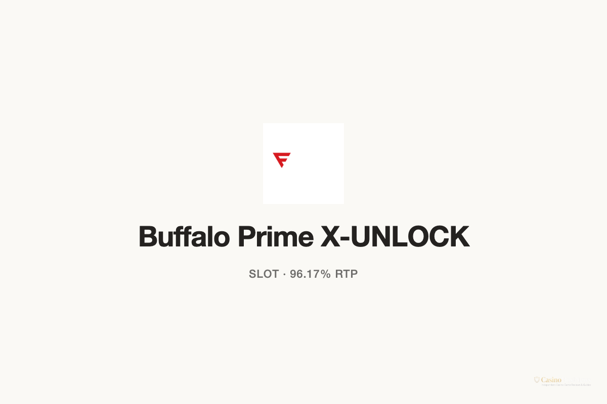 Buffalo Prime X-UNLOCK slot technical specifications by fugaso