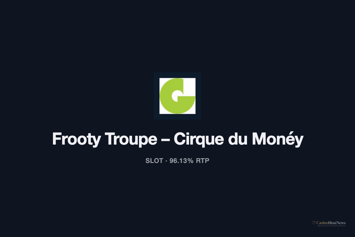 Frooty Troupe – Cirque du Monéy slot technical specifications by gamomat