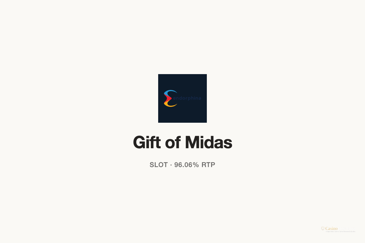 Gift of Midas slot technical specifications by endorphina