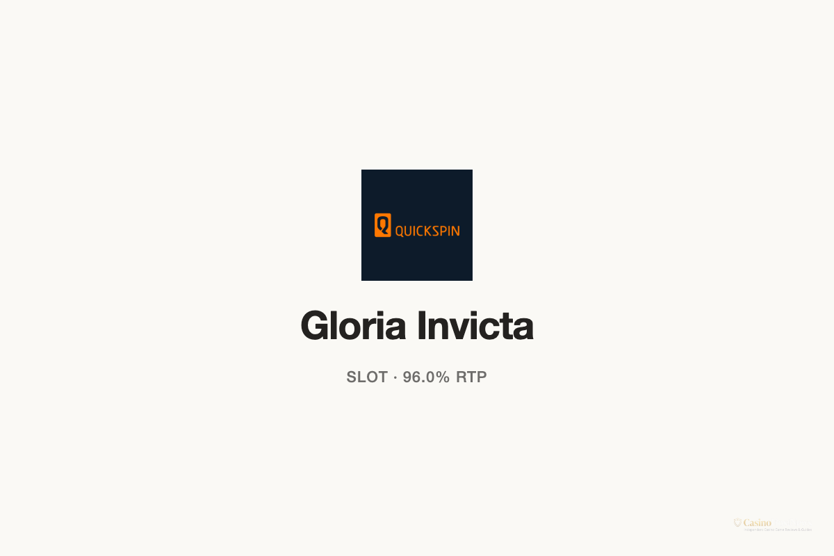 Gloria Invicta slot technical specifications by quickspin