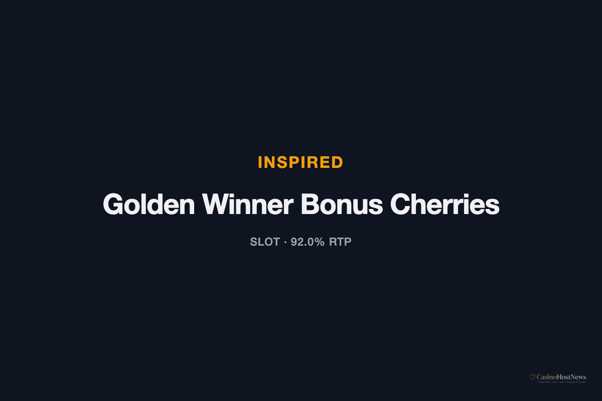 Golden Winner Bonus Cherries slot technical specifications by inspired