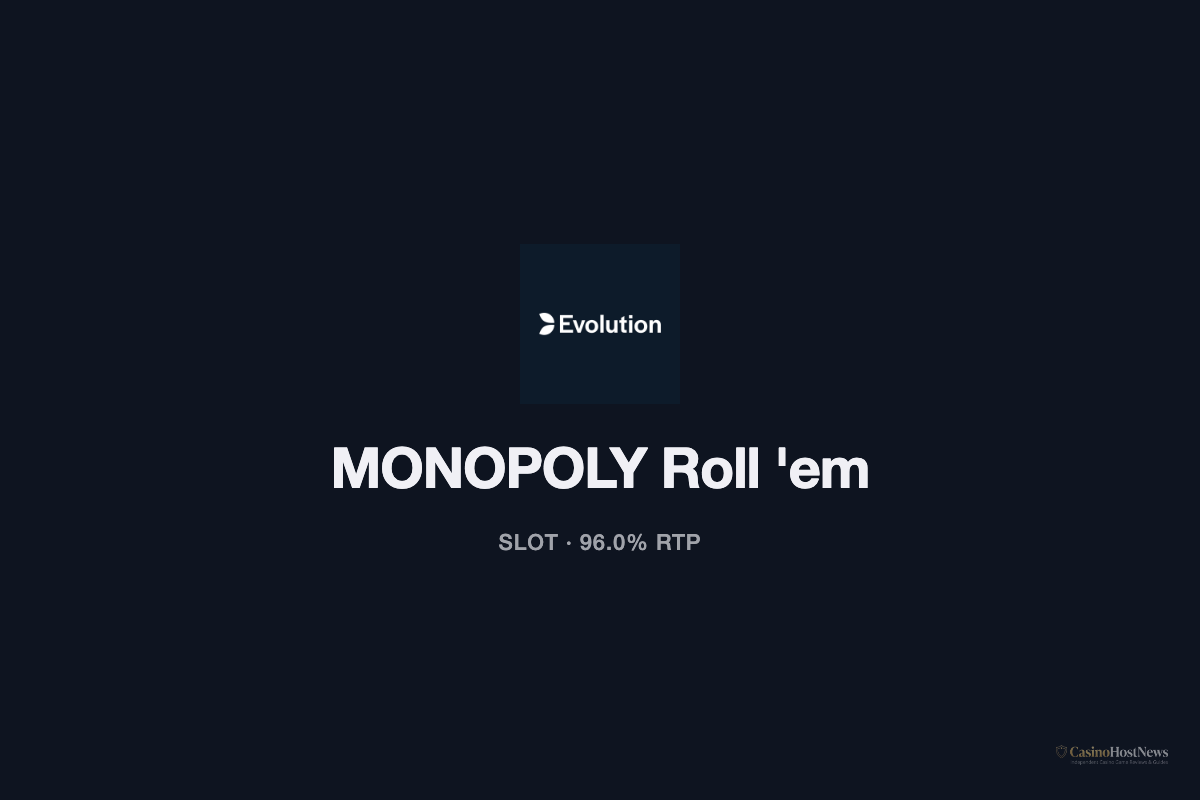 MONOPOLY Roll 'em slot technical specifications by evolution