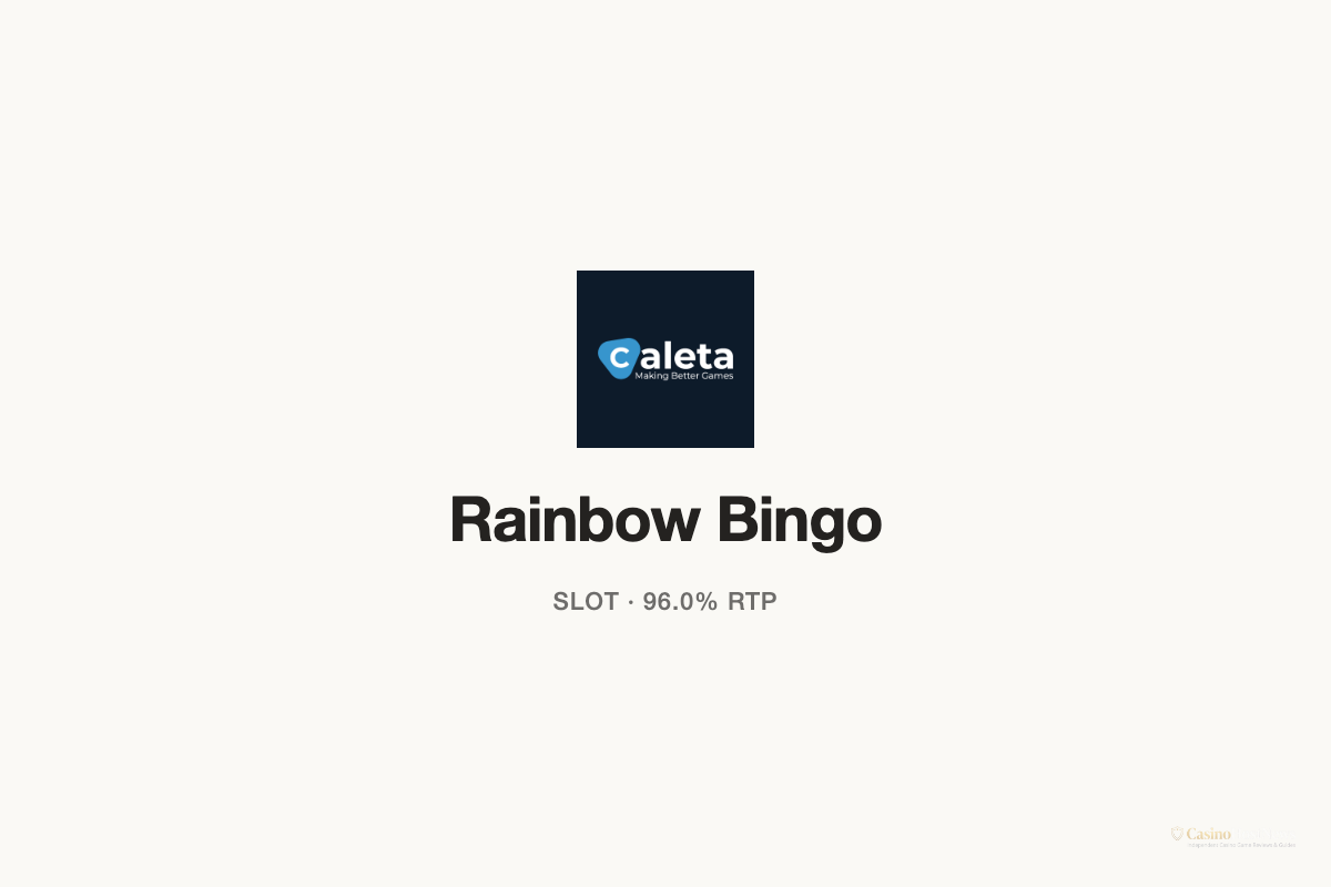 Rainbow Bingo slot technical specifications by caleta-gaming