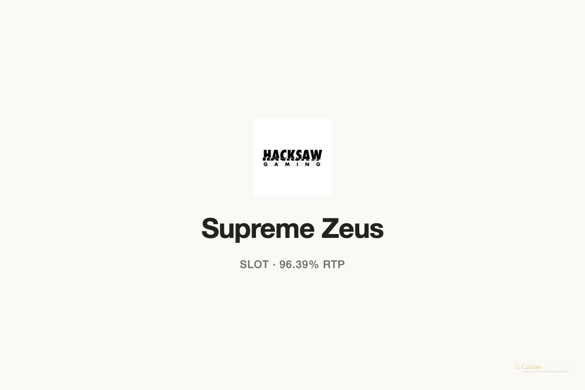 Supreme Zeus slot technical specifications by hacksaw-gaming